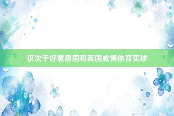 僅次于好意思國和英國威博體育買球