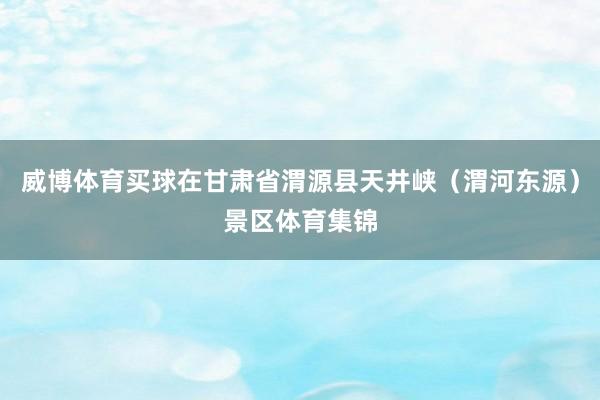 威博體育買球在甘肅省渭源縣天井峽（渭河東源）景區體育集錦