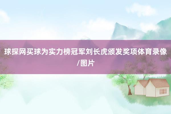 球探網買球為實力榜冠軍劉長虎頒發獎項體育錄像/圖片