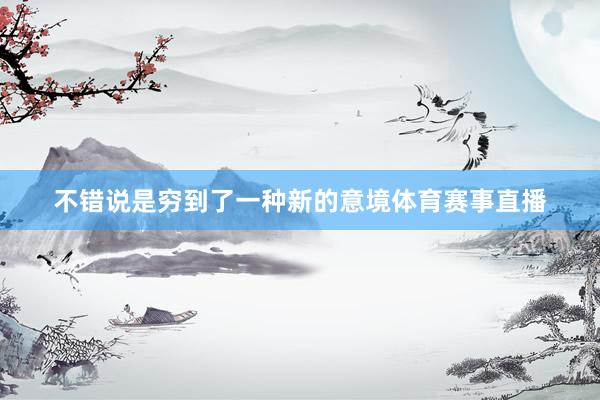 不錯說是窮到了一種新的意境體育賽事直播
