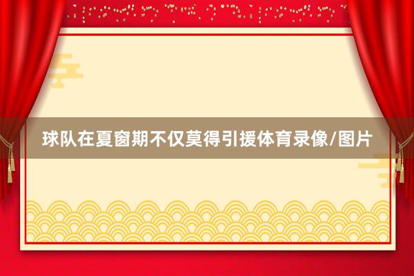 球隊(duì)在夏窗期不僅莫得引援體育錄像/圖片