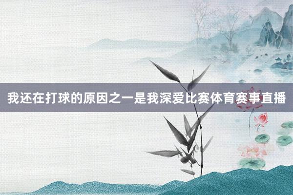 我還在打球的原因之一是我深愛比賽體育賽事直播