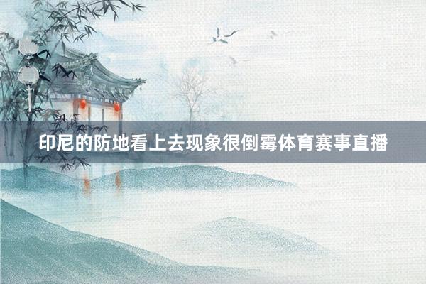 印尼的防地看上去現象很倒霉體育賽事直播