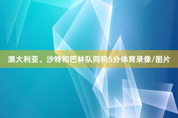 澳大利亞、沙特和巴林隊同積5分體育錄像/圖片