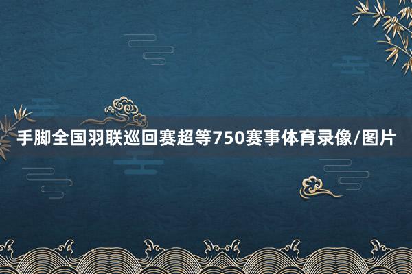 手腳全國羽聯巡回賽超等750賽事體育錄像/圖片