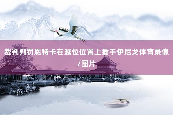 裁判判罰恩特卡在越位位置上插手伊尼戈體育錄像/圖片