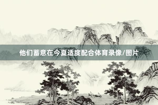 他們蓄意在今夏適度配合體育錄像/圖片